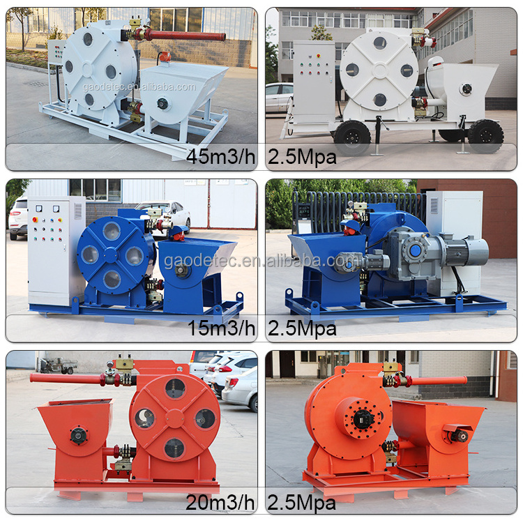 45m3/h Large output hose type concrete pump for pumping concrete from China