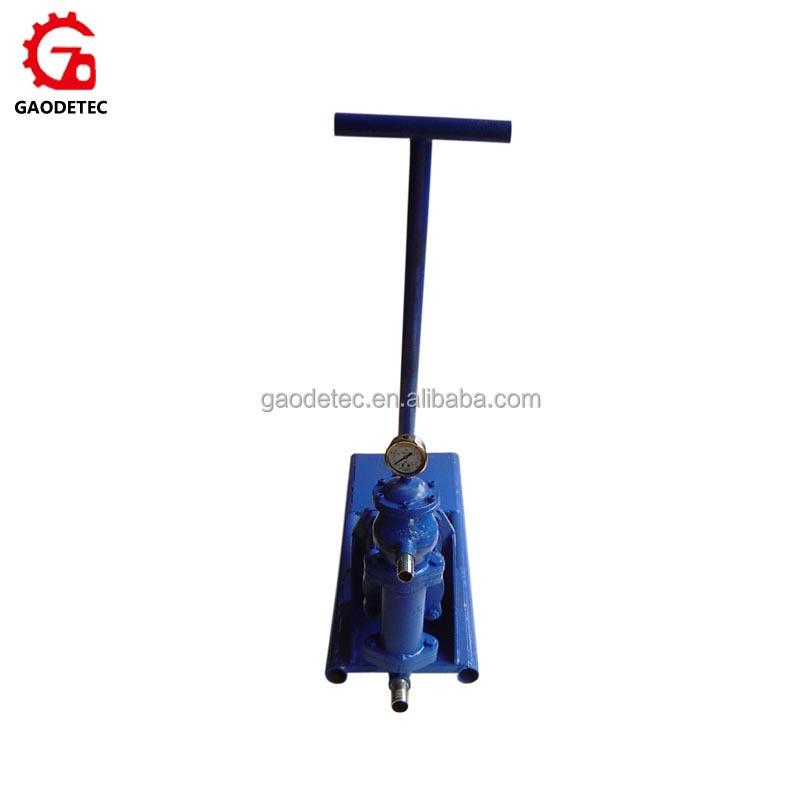 China manufacture high performance manual hand cement grout pump hand vacuum pump with pressure gauge