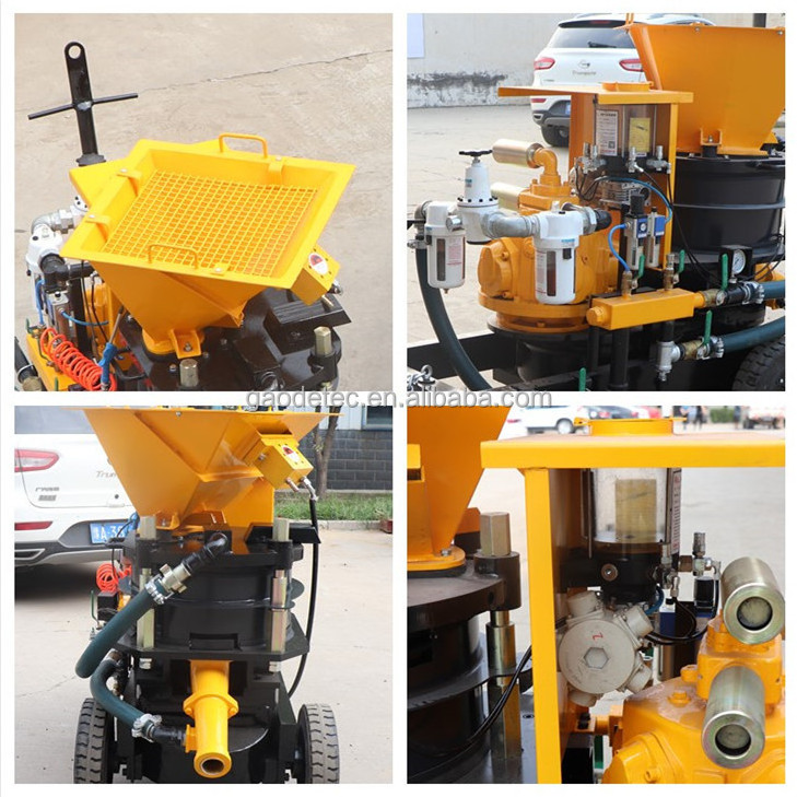 10m3/h air motor driven concrete spraying machine shotcrete machine for concrete repair and slope stabilization