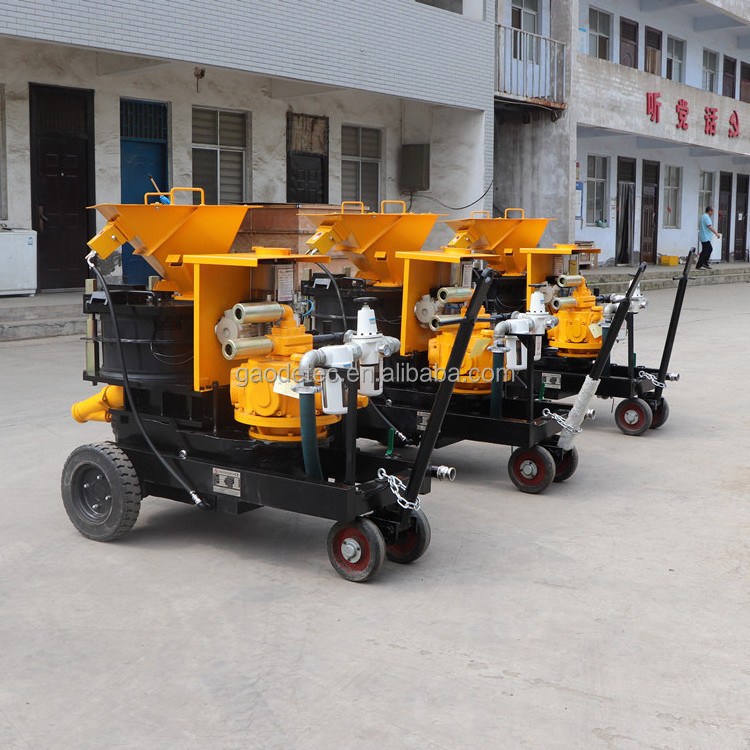 New 10m3/h pneumatic dry and wet concrete spray shotcrete gunite machine for mining