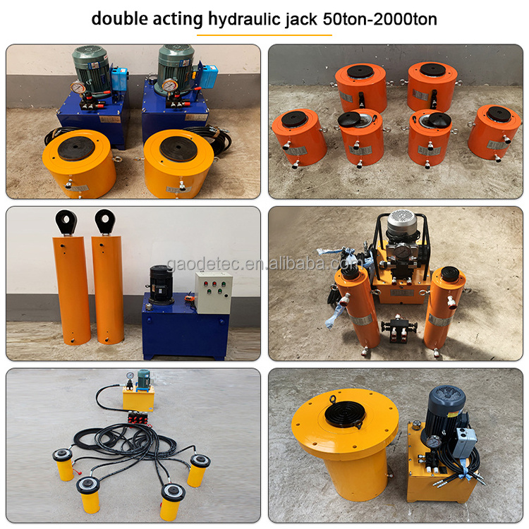 200 ton electric double acting hydraulic cylinder jack for sale