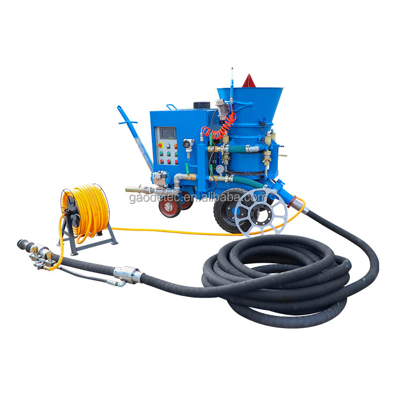 refractory dry mix castable shotcrete machine with sector rotor body