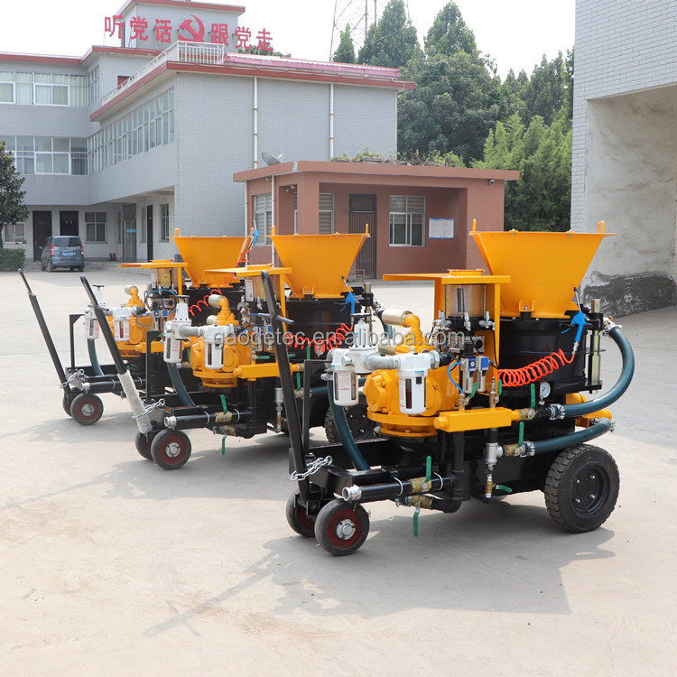 New 10m3/h pneumatic dry and wet concrete spray shotcrete gunite machine for mining