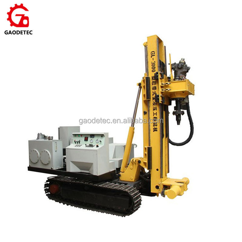 Full Hydraulic Crawler Multifunctional Use Widely Engineering Tunnel Core Carbide Diamond Bit down hole hammer Drilling Rig