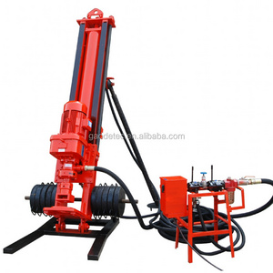 Small mobile electric bore hole rock drilling rig for blasting