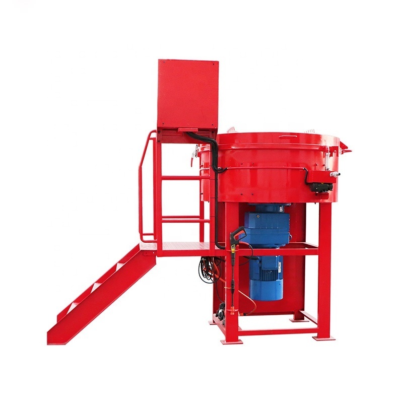 Easy move high quality specially designed pan refractory mixer machine for Nepal