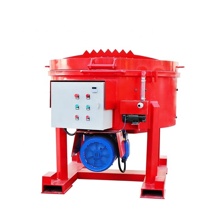 Easy move high quality specially designed pan refractory mixer machine for Nepal