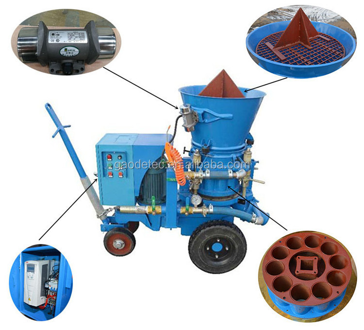 High quality electric refractory gunite machine price for Singapore