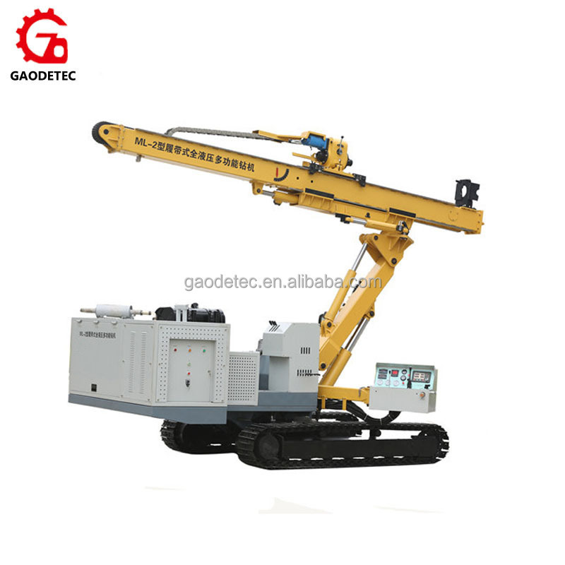 Full Hydraulic Crawler Multifunctional Use Widely Engineering Tunnel Core Carbide Diamond Bit down hole hammer Drilling Rig