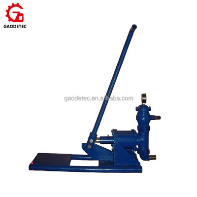 China manufacture high performance manual hand cement grout pump hand vacuum pump with pressure gauge