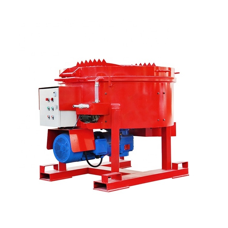 Easy move high quality specially designed pan refractory mixer machine for Nepal