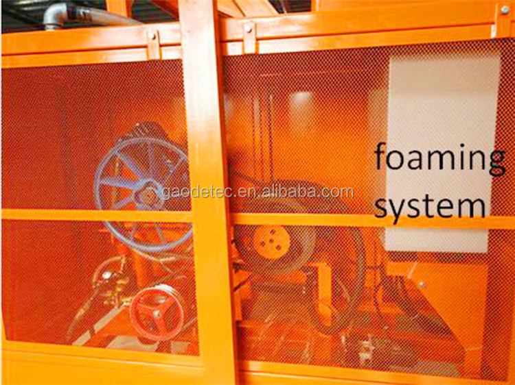 Low cost high efficiency clc foam concrete block making machine