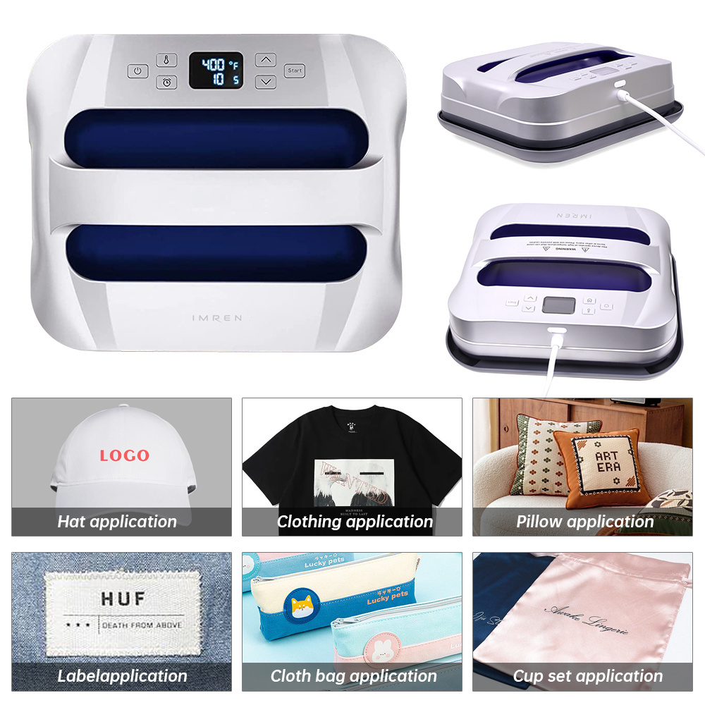 IMREN heat press machine sublimation machine portable shoe cloth hat mug printing Portable Heat Press Machine for T-shirt