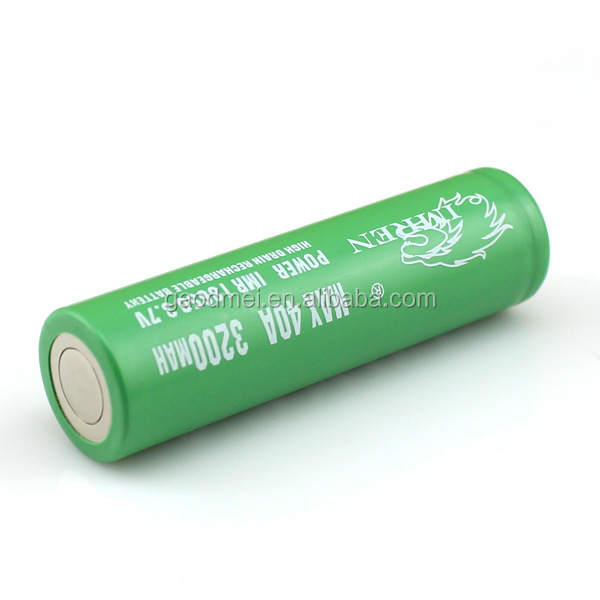 Newest 18650 type IMREN 3200mah 3.7v 40a Rechargeable 18650 Battery