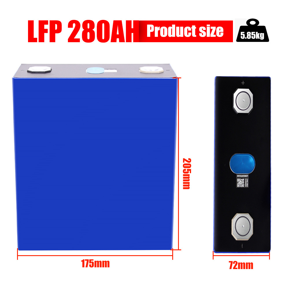 280ah Lifepo4 Battery Cell 3.2v LF280K Prismatic Lithium EU US Stock Grade A+ 3.2V Solar Rechargeable Ion Lithium Lifepo4 Cell