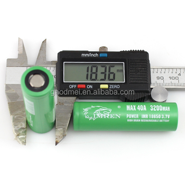 Newest 18650 type IMREN 3200mah 3.7v 40a Rechargeable 18650 Battery