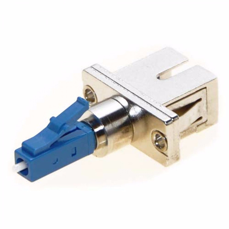 FTTH Hybrid SC Female to LC Male UPC Simplex Metal Fiber Optic Adaptor /Adapter