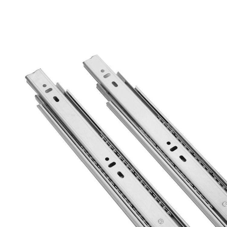 8-20 inch Stainless Steel Drawer Slide Ball Bearing 3 Fold Drawer Slide Track Drawer Slide Rail