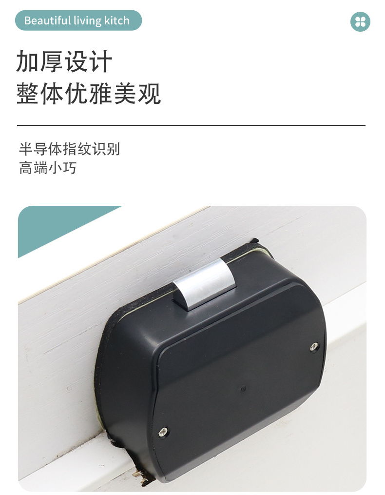 Wholesale Smart Padlock Fingerprint Lock Fingerprint Cabinet Lock USB Charging Smart Keyless Fingerprint Lock