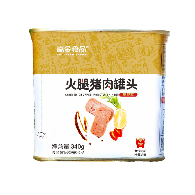 pork-luncheon-meat OEM meat canned Europe Standard halal luncheon meat