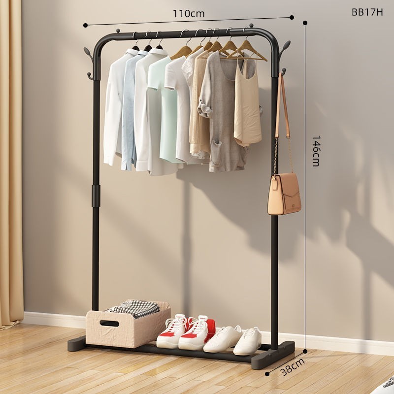 Clothes Hanger Entryway Floor Shoe Coat Rack Restaurant Kid Home Furniture Custom Logo Bedroom Furniture Living Room Metal 1 Set