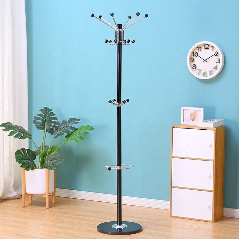 White black hall corner entryway freestanding tree hanging clothes bag hat jacket umbrella coat rack metal coat hanger stand