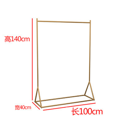 Modern Hanging Garment Display Rack Golden Pink Clothing Shop Display Clothing Racks Stand For Shop