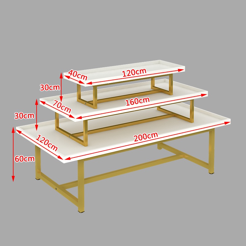 Gaogle OEM High Quality heavy duty supermarket wooden shelves store display racks gondola shelving