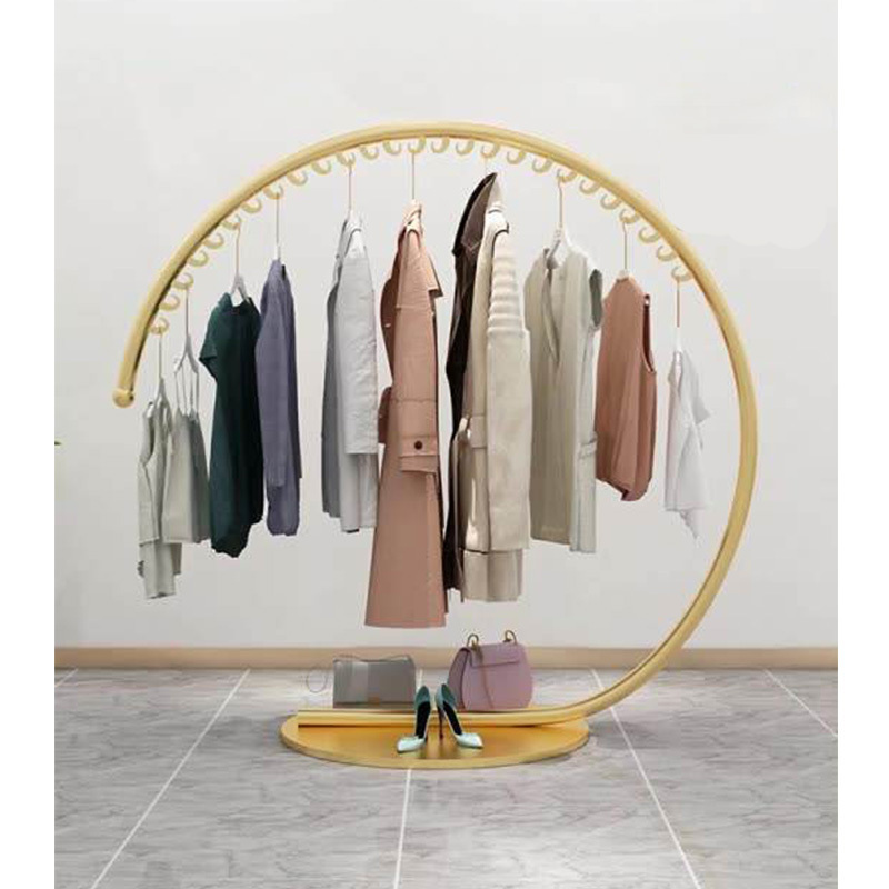 Creative Clothing Display Rack Floor Type Good-Looking Circular Clothes Hanger Children'S Wall Coat Rack percheros