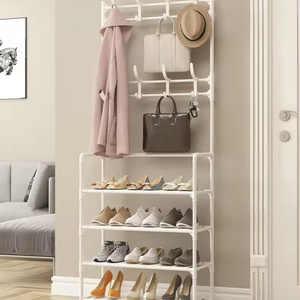 Gaogle wall decor kids Living Room Bedroom Doorway Minimalist Shoe Rack Clothes Display Rack with foot