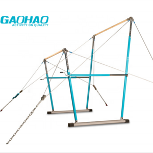 GAOHAO gymnastic uneven bar, gym apparatus,competition model,Width Adjustable between 130-190cm,FIG approved.