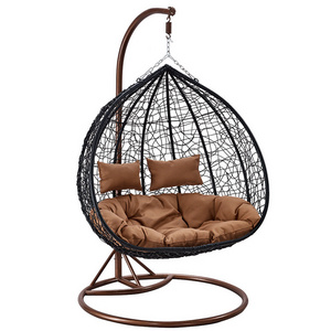 patio swings outdoor garden furniture hanging rattan swing 2 person adult double seat egg chair