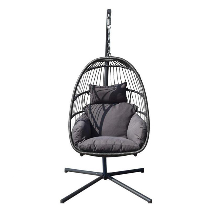 garden indoor outdoor big large egg hanging single hammock chair with stand