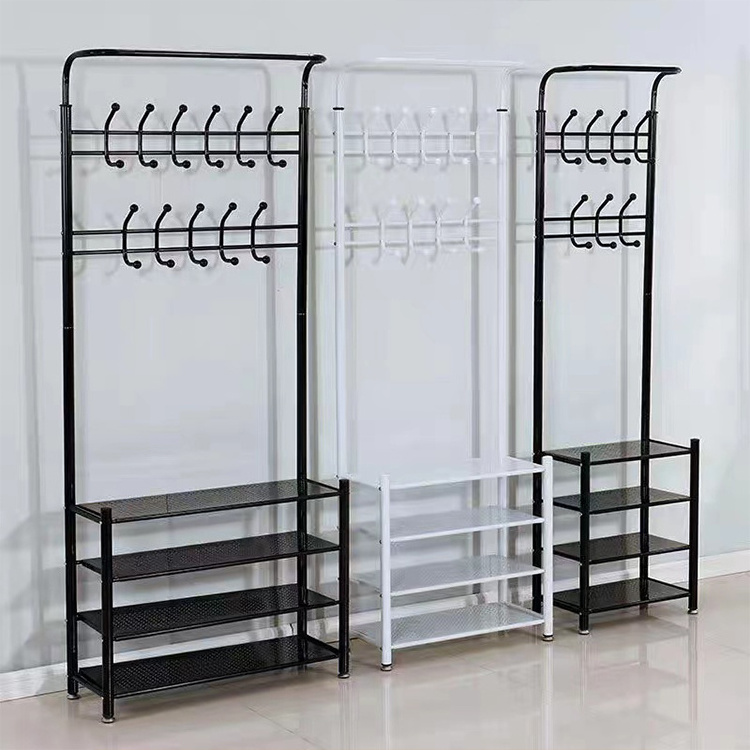 wholesale modern space saving home furniture entryway metal stand 3 shelves organizer storage shelf shoe rack for living room