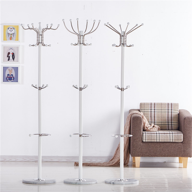 Antique high quality simple design cheap clothes / coat hanger stand with umbrella holder