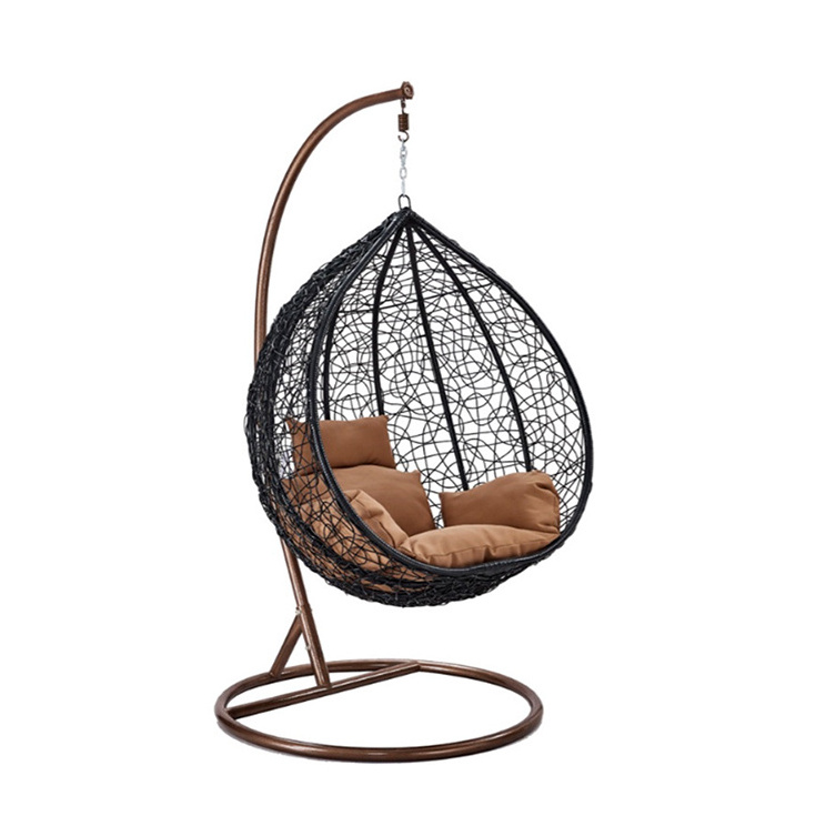 cheap indoor outdoor lounge patio furniture garden swings oval wicker and rattan hanging chair