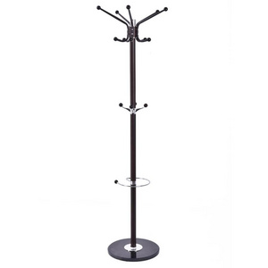 Metal Coat Hat Jacket Stand Tree Umbrella Holder Hanger Rack Marble Base