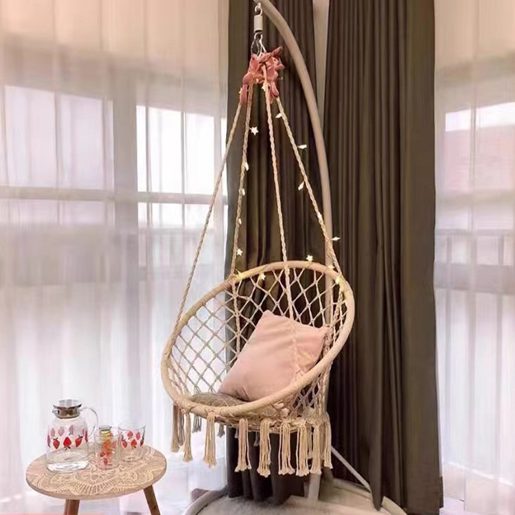 modern indoor garden patio rattan wicker white hammocks egg rope swing hanging hammock chair