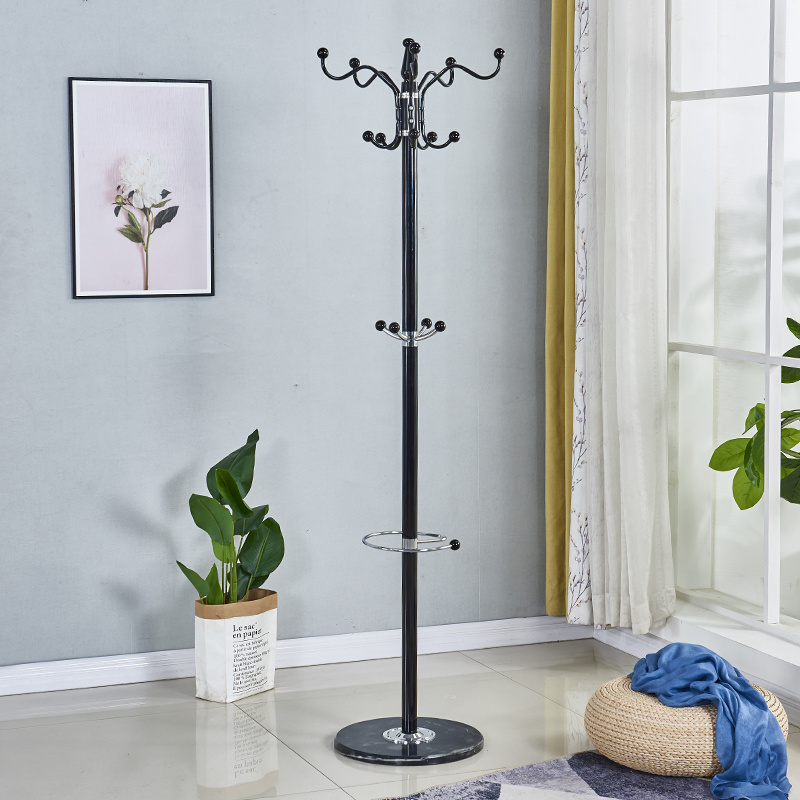 Antique high quality simple design cheap clothes / coat hanger stand with umbrella holder