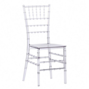 Wholesale Chaises Hotel Furniture Event Polycarbonate transparent Plastic Clear Resin Wedding Chiavari Chavari Chair