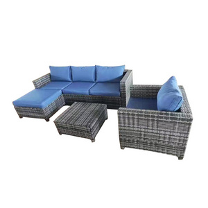 luxurious outdoor furniture lounge armchair black patio dining set garden set all weather rattan wicker sofa set