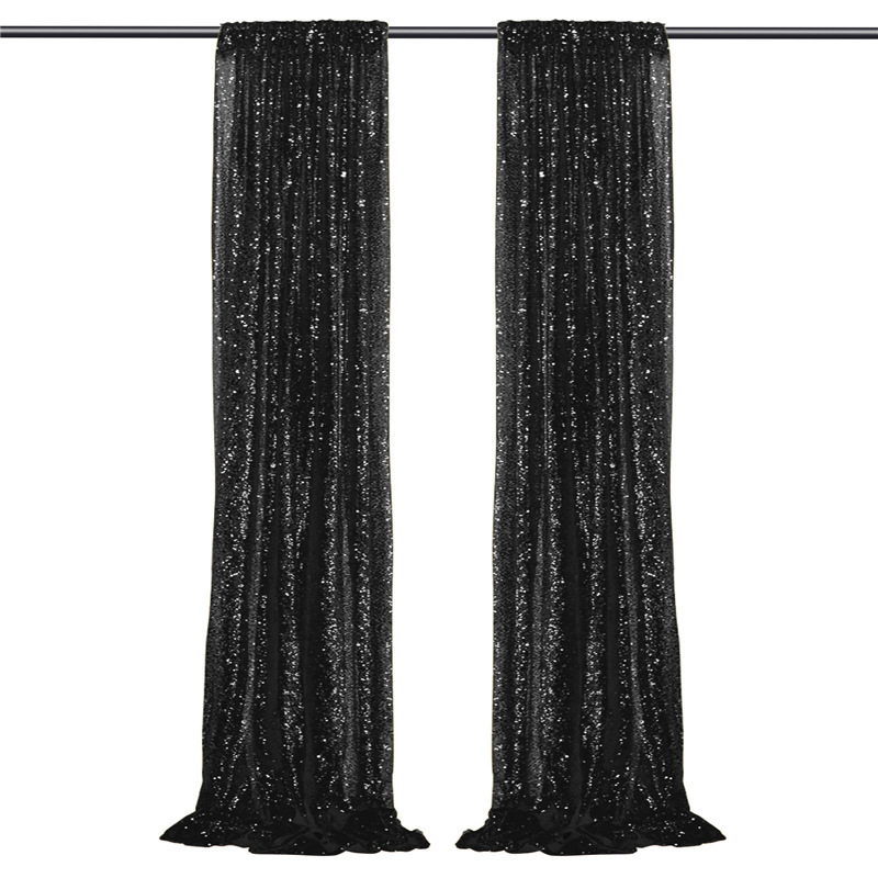 Wedding Sparkly Sequin Backdrop Drapes Panels Glitter Backdrop Curtains for Wedding Party Stage Background Fabric Stage