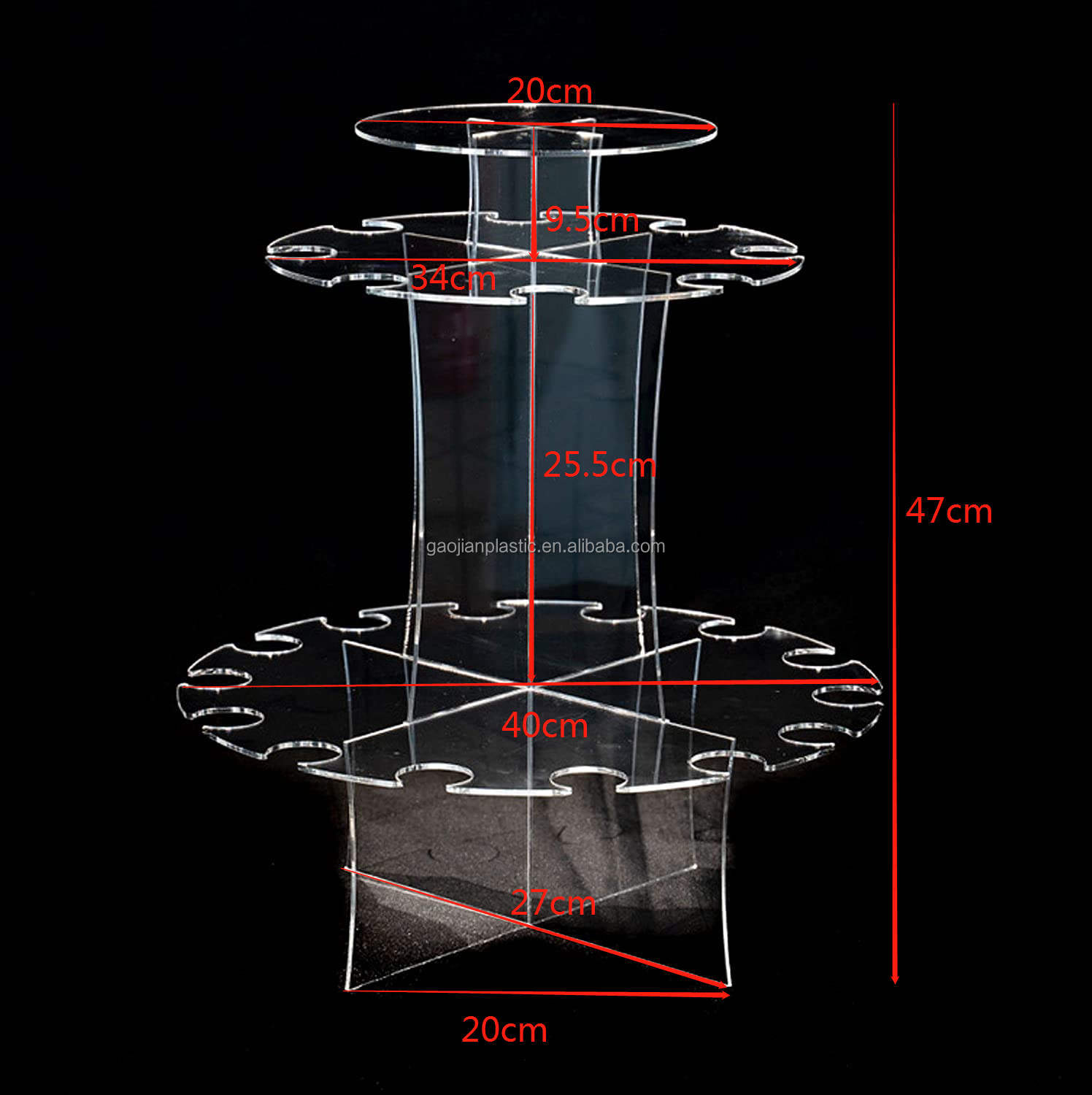 New Clear Acrylic Champagne Display Stand Rack Table Centerpiece Champagne Wall Glasses Holder For Wedding Supplies