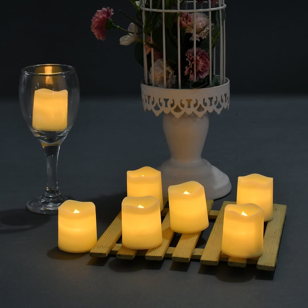 LED Lights Flameless Votive Candles Flameless Flickering Electric Fake Candle For Wedding Table Festival Halloween Christmas