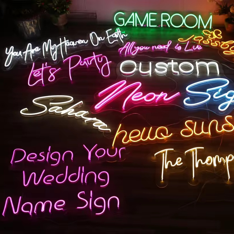 Custom Wedding Neon Sign LED Name Neon Light Sign For Wedding Bridesmaid Gifts Wall Home Decoration