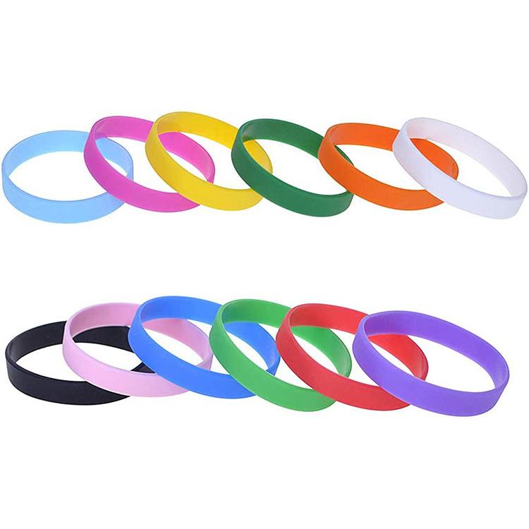 factory custom logo cheap promotional fermoir bracelets festival blank silicone wristband buckle rubber wrist band