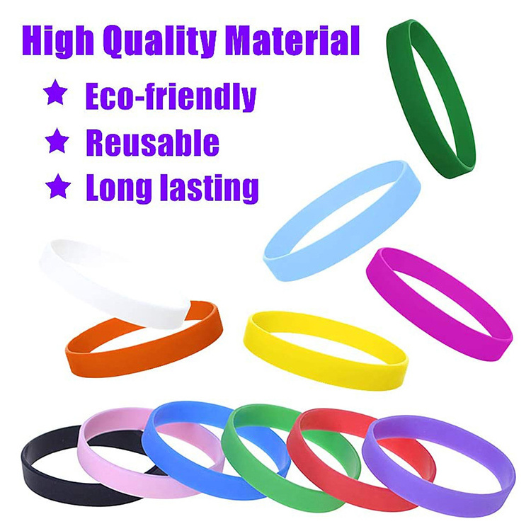 factory custom logo cheap promotional fermoir bracelets festival blank silicone wristband buckle rubber wrist band