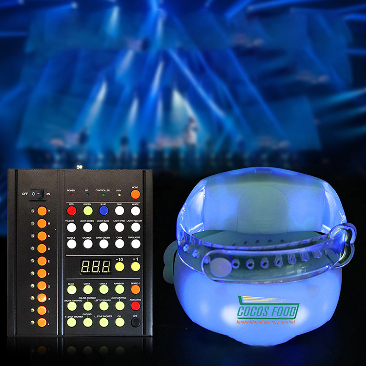 custom personalized wedding led lighted plastic bracelets battery chargegable light-emitting wristband