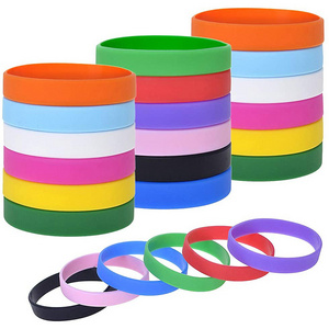 factory custom logo cheap promotional fermoir bracelets festival blank silicone wristband buckle rubber wrist band