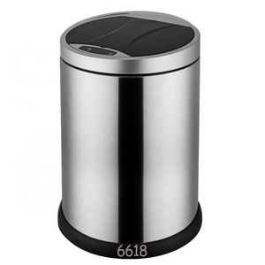 High quality Stainless steel automatic trash can sensor waste bin dustbin garbage bins  segregated garbage can